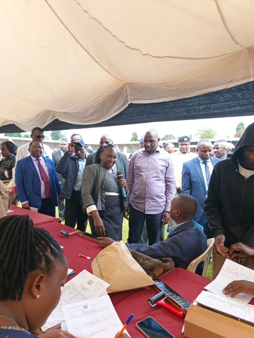 Cabinet Secretary and NRB Secretary Oversee Mobile ID Registration in Imenti North, Meru County