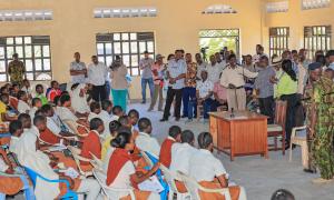 Interaction with the first batch of ID KCSE registration mass beneficiary students at Magarini Subcounty