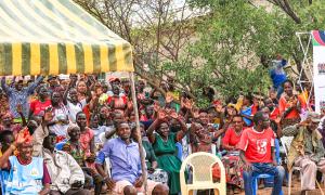 Tiaty subcounty residents following the refugees