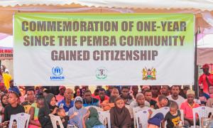 Pemba community at the Karisa Maitha grounds in Kilifi County